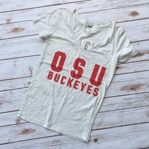 VS PINK Ohio State Buckeyes V Neck Shirt